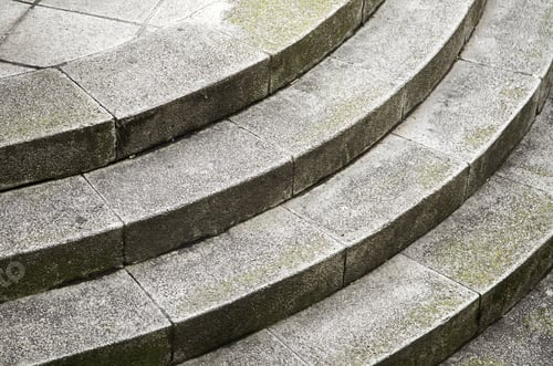 Preview: Marble Stairs In Urban Street, Construction And Architecture