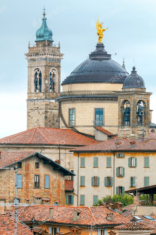 Preview: Bergamo. View Of The Old Town.