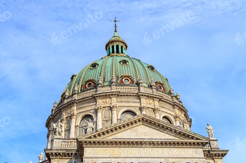 Preview: Copenhagen, Denmark. Dome Frederick Church "Frederiks Kirke"