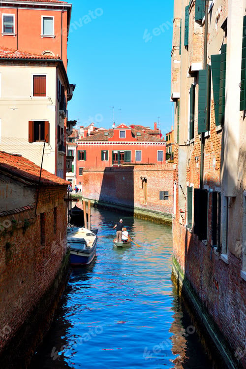 Preview: Historic Buildings In A Canal In Venice Italy