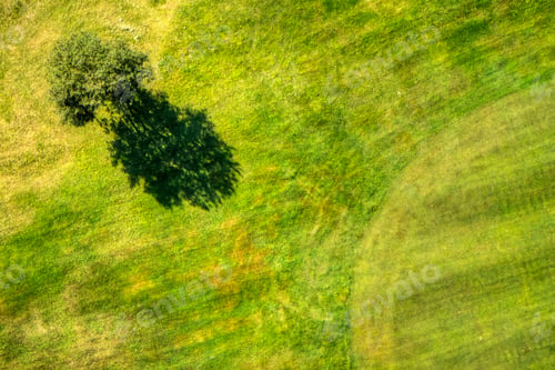 Preview: Top View With The Use Of A Drone Of A Golf Course