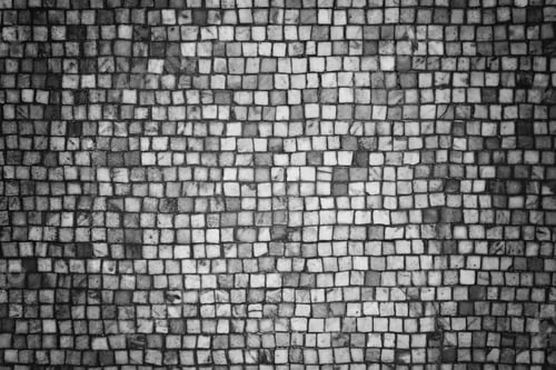 Preview: Floor Tile Mosaic Of Gray Squares, Construction