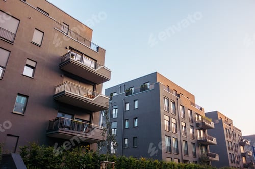 Preview: Typical Modern Real Estate Houses In Row