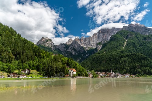 Preview: Lake Of Alleghe. Dolomites.