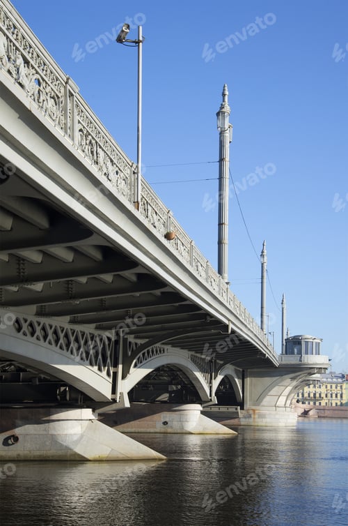 Preview: Fragment Of The Annunciation Bridge Early One Summer Morning. Saint-Petersburg, Russia