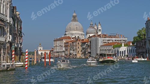 Preview: The Grand Canal And Santa Maria Della Salute Cathedral In Venice