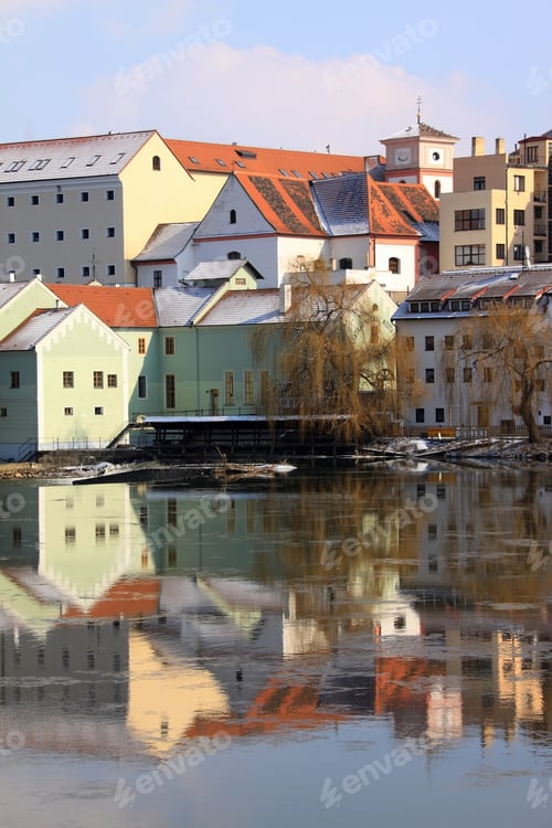 Preview: The Medieval Town Pisek On The River Otava