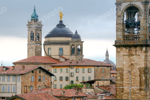Preview: Bergamo. View Of The Old Town.