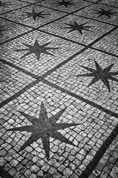 Preview: Stars In Urban Street On Stone Tiles
