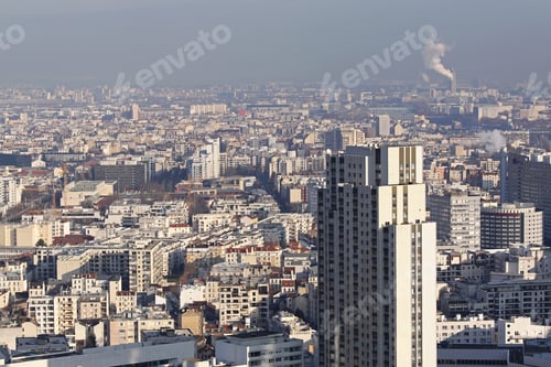 Preview: Aerial View Of Paris In Winter Haze