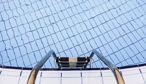 Preview: Pool Water In Summer With Blue Tiles, Fun And Sport