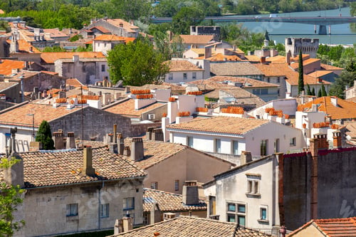 Preview: Avignon. Scenic Aerial View Of The City On A Sunny Day.