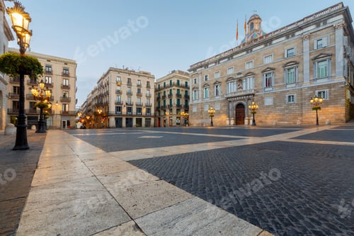 Preview: Barcelona. St. James'S Square At Dawn.