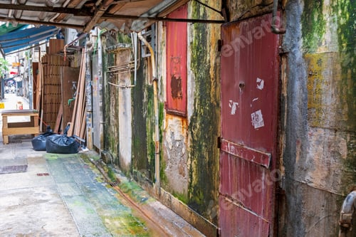 Preview: Wet Mold Bad Living Condion In Back Alley Street