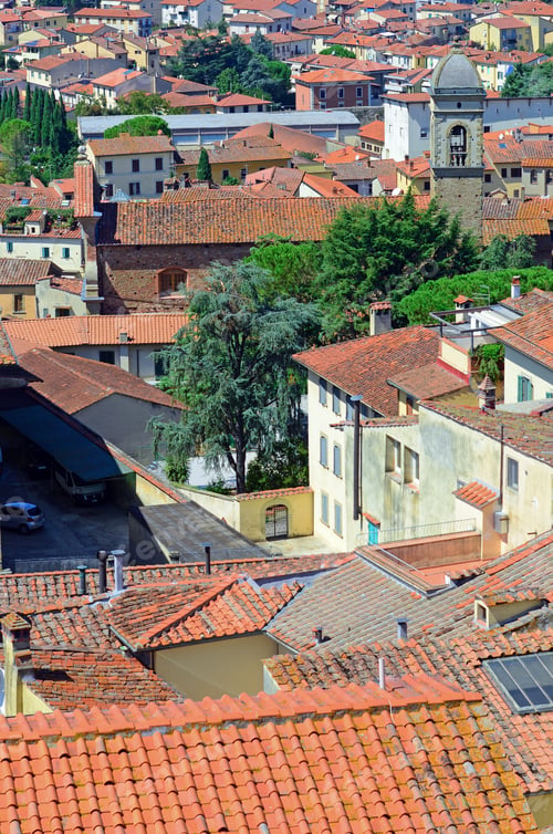 Preview: Panorama Of The Beautiful City Of Arezzo In Tuscany - Italy