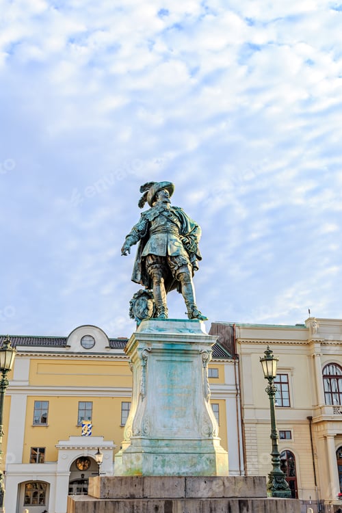 Preview: Gothenburg, Sweden. Statue Of King Gustav Ii Adolf - Established In 1854