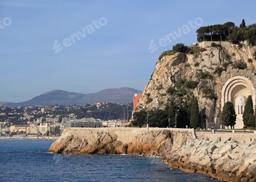 Preview: French Riviera Mediterranean Sea Coast In Nice France