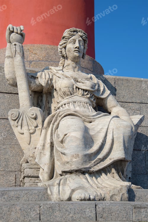 Preview: Allegorical Sculpture Of The Volga River(1809-1813) At The Bottom Of The Southern Rostral Column