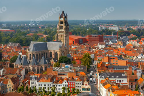 Preview: Brugge. Aerial View Of The City.