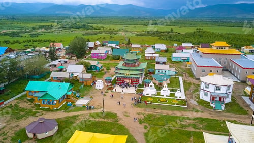 Preview: Ivolginsky Datsan. Buddhist Temple Located In Buryatia, Russia. Was Opened In 1945 As The Buddhist