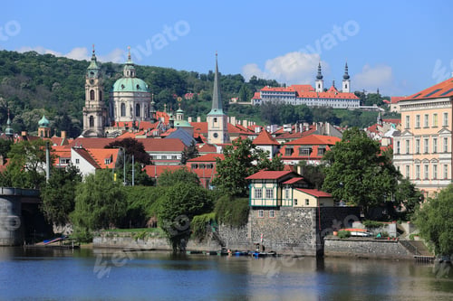 Preview: View On The Spring Prague St. Nicholas' Cathedral, Czech Republic