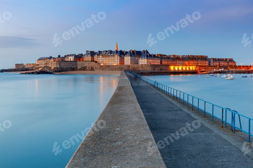 Preview: Saint Malo. View Of The Old Town.