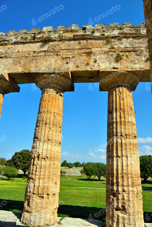 Preview: The Temple Of Neptune It Was Built In The Doric Order Around 460–450 Bc Paestum Italy