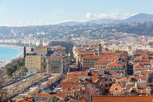 Preview: Winter Sunny Day Cityscape Nice France