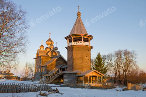 Preview: The Old Wooden Church Of Dmitri The Theunite Myrrh-Streaming In Close-Ups In The Rays Of The