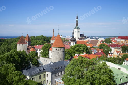 Preview: Summer Sunny Day Over The Old Tallinn