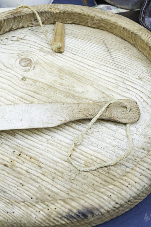 Preview: Ancient Medieval Wooden Dish, Crafts And Manufacture Of Object