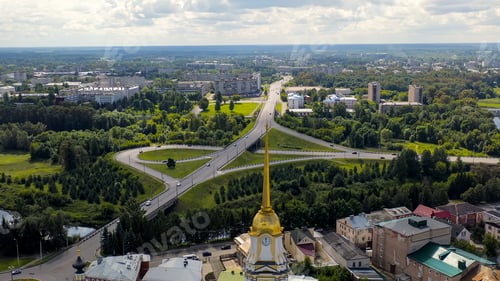 Preview: Rybinsk, Russia. Spaso-Transfiguration Cathedral (Cathedral Of The Transfiguration Of The Lord) In