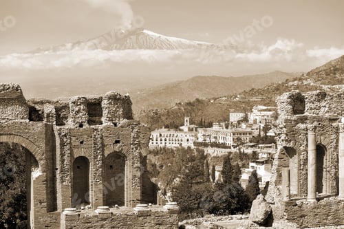 Preview: Greek Theater In Taormina Sicily Italy