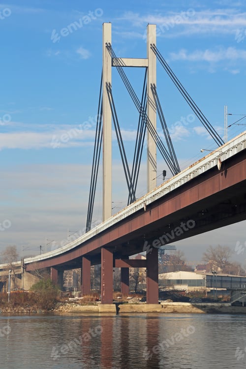 Preview: New Suspension Railway Bridge In Belgrade