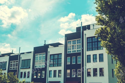 Aperçu: Beautiful Colored Picture Of Modern Townhouses