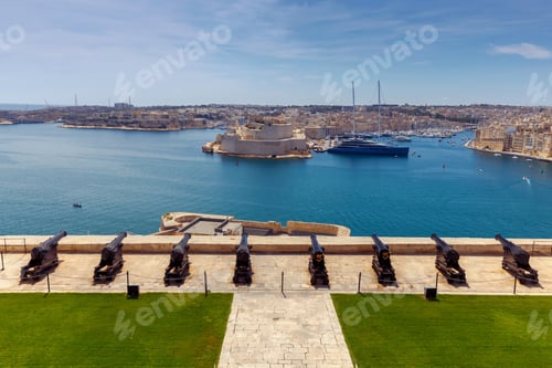 Preview: The Water Area Of The Sea Harbor In Valletta. Malta.