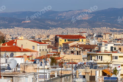 Preview: Athens. Aerial View Of The City.