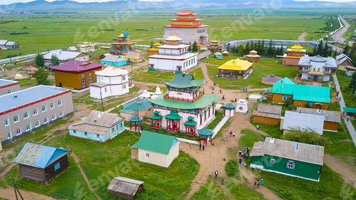 Preview: Ivolginsky Datsan. Buddhist Temple Located In Buryatia, Russia. Was Opened In 1945 As The Buddhist