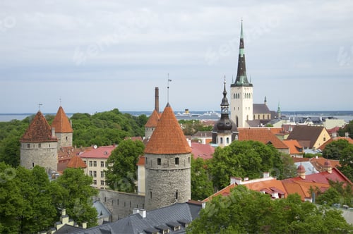 Preview: Cloudy Summer Day In Old Tallinn. Estonia