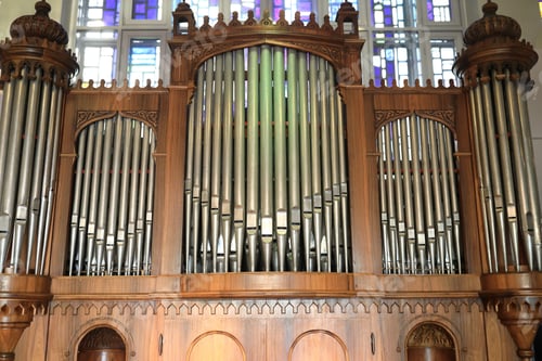 Preview: Details Of Wooden Organ In A Conservatory