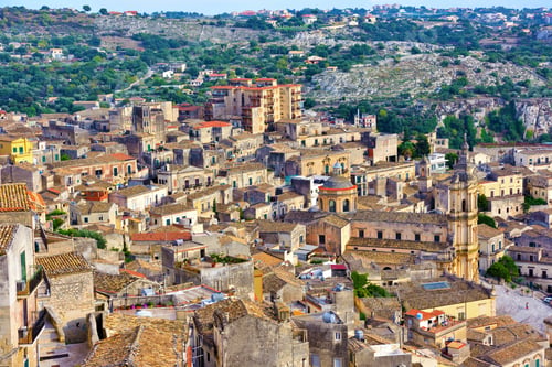 Preview: Panorama Of The Historic Center Of Modica Sicily Italy