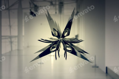 Preview: Hanging Metal Object With Scissor Shape, Decoration