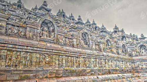 Preview: Borobudur Temple Detail, Sacred Temple In Java, Indonesia