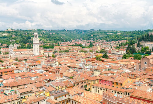 Preview: View Of Verona From The Lamberti Tower Height.