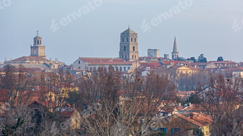 Preview: Arles Cityscape Provence Region Of Southern France At Winter
