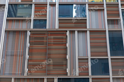 Preview: Wooden Lines Modern Building Facade In Hong Kong