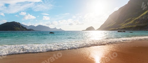 Preview: Beautiful Landscapes In Lofoten Islands, Northern Norway. Summer Season.