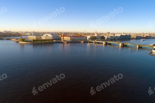 Preview: View Of The Spit Of Vasilyevsky Island On An October Morning. Saint-Petersburg, Russia