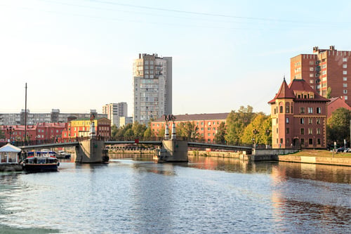 Preview: Russia, Kaliningrad. Central Part Of The City Of Kaliningrad, Jubilee Bridge
