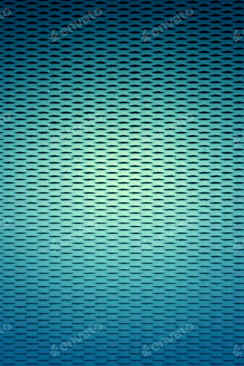 Visualização: Painel industrial com linhas horizontais prateadas, construção